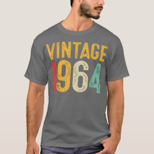 Camiseta Vintage 1964 58º Aniversário Homens Mulheres 58