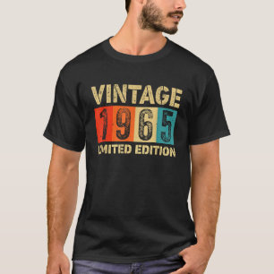 Camiseta Vintage 1965 Limited Edition Feita Ou Nascer Em 19