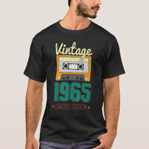 Camiseta Vintage 1965 Retro Cassette 1965 57th Birthday 57