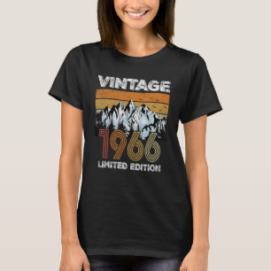 Camiseta Vintage 1966 56º Aniversário 56 anos Mulheres