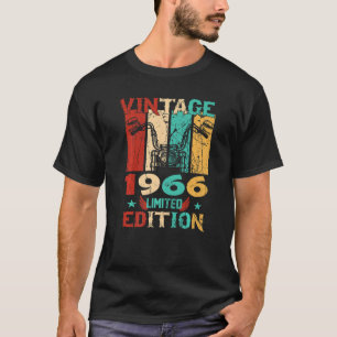Camiseta Vintage 1966 Limited Edition 57 Anos 57 Anos