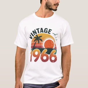 Camiseta Vintage 1966 Limited Edition Men Women Aniversário