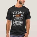 Camiseta Vintage 1967 55º Aniversário Gift Men Original<br><div class="desc">Vintage 1967 55th Birthday Gift Men Women Original Design</div>