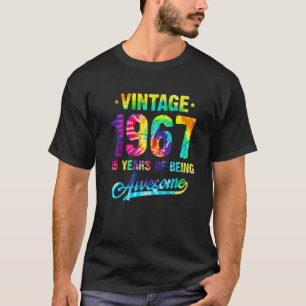 Camiseta Vintage 1967 55º Aniversário Tie Dye 55 Anos De Be