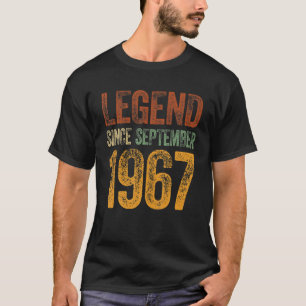 Camiseta Vintage 1967 Aniversário da Legenda do Nascer desd