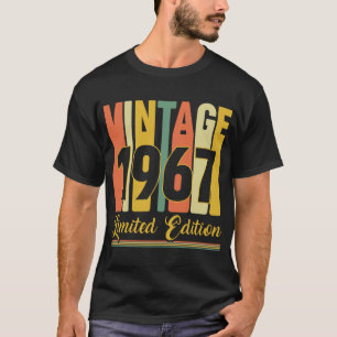 Camiseta Vintage 1967 Edição Limitada Edição de Aniversário