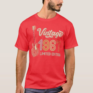Camiseta Vintage 1967 Guitar lovers 55th Birthday Electric