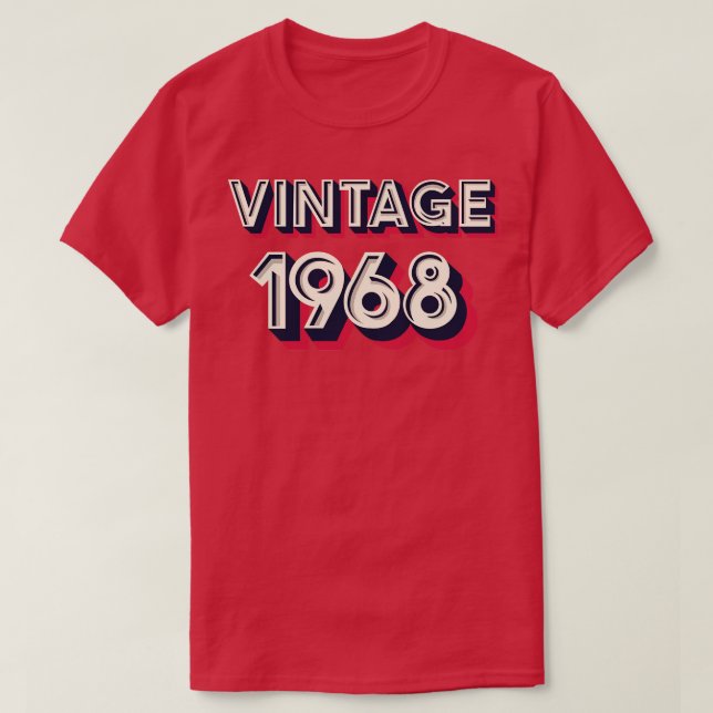 Camiseta Vintage 1968 (Frente do Design)