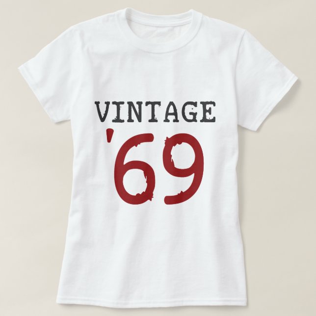 Camiseta Vintage 1969 (Frente do Design)