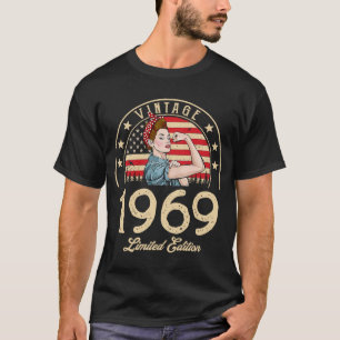 Camiseta Vintage 1969 1969 53º Aniversário 53 Anos