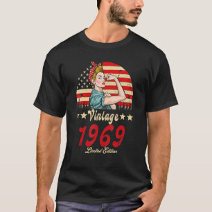 Camiseta Vintage 1969 1969 53rd B Day 53 Year Old