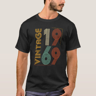 Camiseta Vintage 1969 54º Aniversário Para homens mulheres 