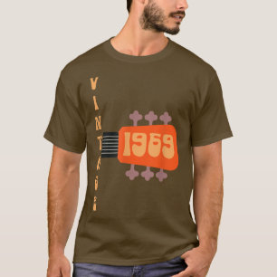 Camiseta Vintage 1969 Music Festival Guitar 1969 Aniversári
