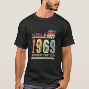 Camiseta Vintage 1969 Rockin Desde 1969 53º Aniversário 53