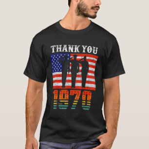 Camiseta Vintage 1970 52 Anos Antiga Flag American 52th Bir