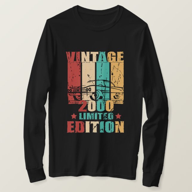 Camiseta Vintage 1970 Limited Edition Clasic Car Retro (Frente do Design)
