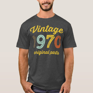 Camiseta Vintage 1970 Partes originais