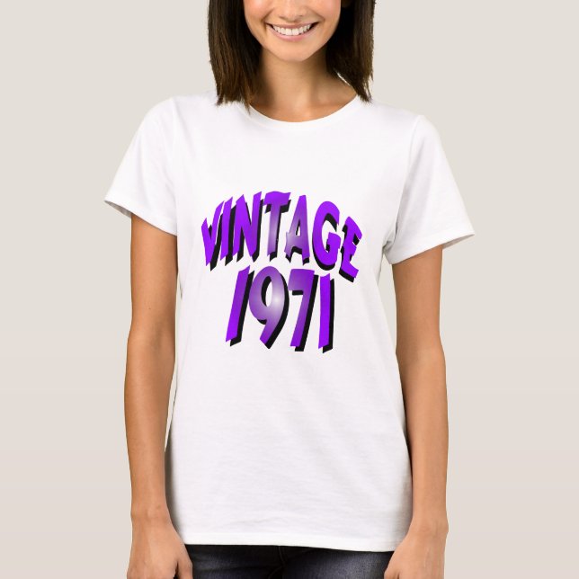 Camiseta Vintage 1971 (Frente)