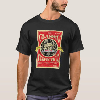 Camiseta Vintage 1971 50º Aniversário T Criado Em Perfeição