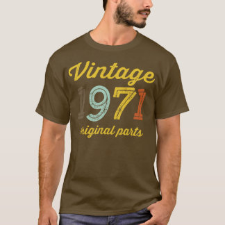 Camiseta Vintage 1971 Partes originais