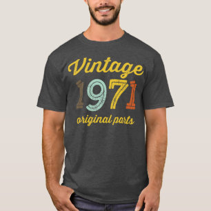 Camiseta Vintage 1971 Partes originais