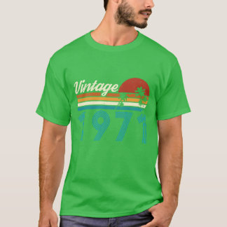 Camiseta Vintage 1971 Vintage Birthday Retro Vintage gift