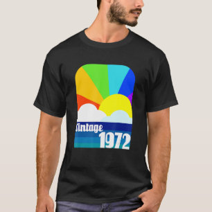 Camiseta Vintage 1972 50º aniversário 50 anos