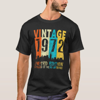 Camiseta Vintage 1972 50º aniversário 50 anos Mulheres