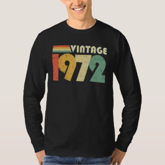 Camiseta Vintage 1972 50th Birthday, desprezado por homens