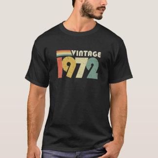 Camiseta Vintage 1972 50th Birthday Gift Distressed Design3