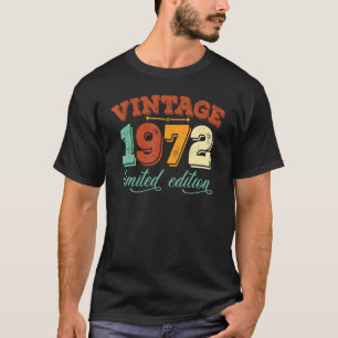 Camiseta Vintage 1972 50th Birthday Men Women 50 Year