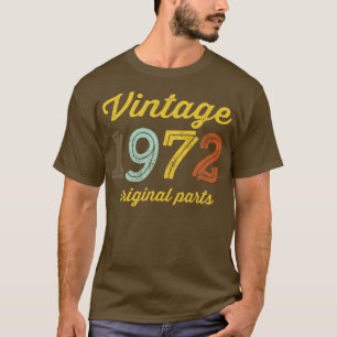 Camiseta Vintage 1972 Partes originais