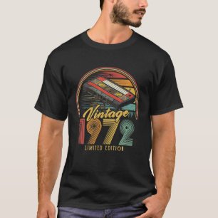 Camiseta Vintage 1972 Retro Cassete 1972 54º aniversário 54