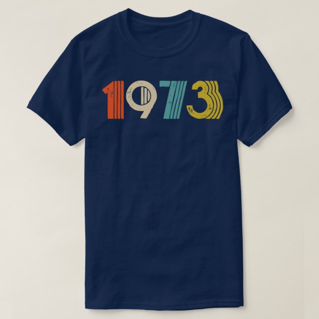 Camiseta Vintage 1973 45th BirthdayTShirt (Frente do Design)