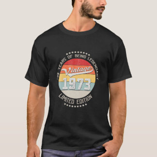 Camiseta Vintage 1973 49º Aniversário Presente 49 Anos De P