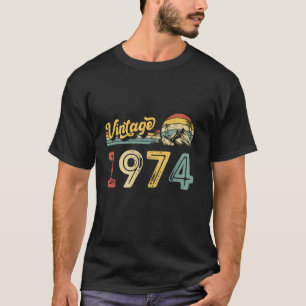 Camiseta Vintage 1974 50º Aniversário Homens Mulheres Engra