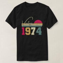 Camiseta Vintage 1974, 50º presente de aniversário