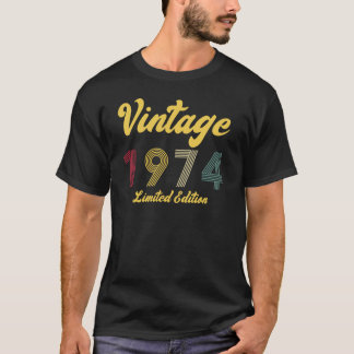 Camiseta Vintage 1974 50th Birthday Gift Men