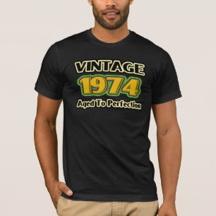 Camiseta Vintage 1974 - Envelhecido à perfeição