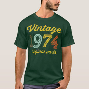 Camiseta Vintage 1974 Partes originais