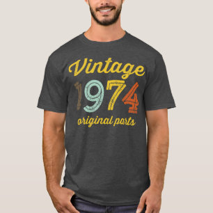 Camiseta Vintage 1974 Partes originais