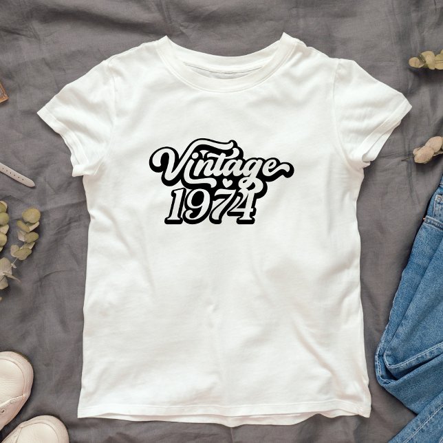 Camiseta Vintage 1974 T-Shirt (Criador carregado)