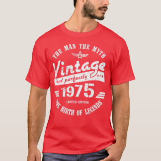 Camiseta Vintage 1975 47th Birthday Gift For Men 1