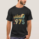 Camiseta Vintage 1975 50th 50 Year Gift Funny Birthday<br><div class="desc">Vintage 1975 50º 50 Anos Homens Engraçados De Aniversário Com Gift</div>