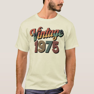 Camiseta Vintage 1975 50th Birthday Gifts 50 Anos