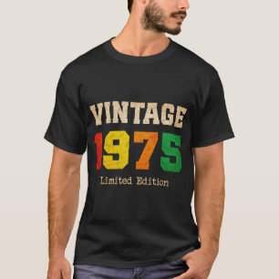 Camiseta Vintage 1975 Limited Edition - 50th Birthday Retro
