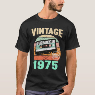 Camiseta Vintage 1975 Vintage Cassette Tape Best of