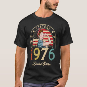 Camiseta Vintage 1976 1976 46º Aniversário 46 anos
