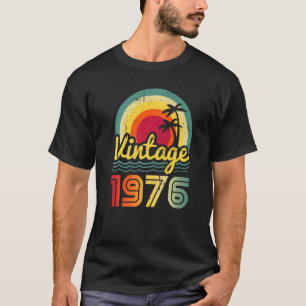 Camiseta Vintage 1976 46 Anos Homens e Mulheres 46 Anos Nas
