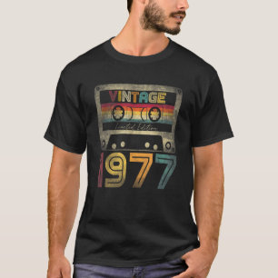 Camiseta Vintage 1977 45º aniversário Ideias Homens o Mulhe